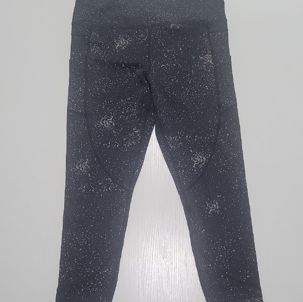 ZYIA Black and White Leggings with Starry Design